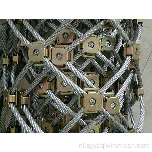 hellingsbescherming mesh netting stalen kabel gerold net